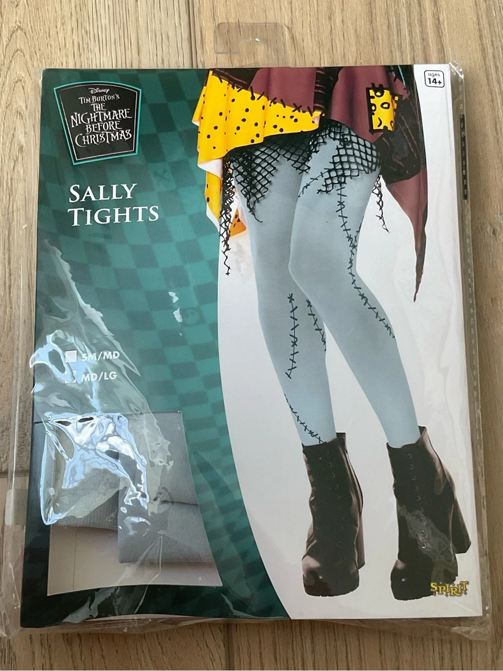 NWT Nightmare Before Christmas Sally Tights SZ M/L Whimsigoth Tim Burton Grunge